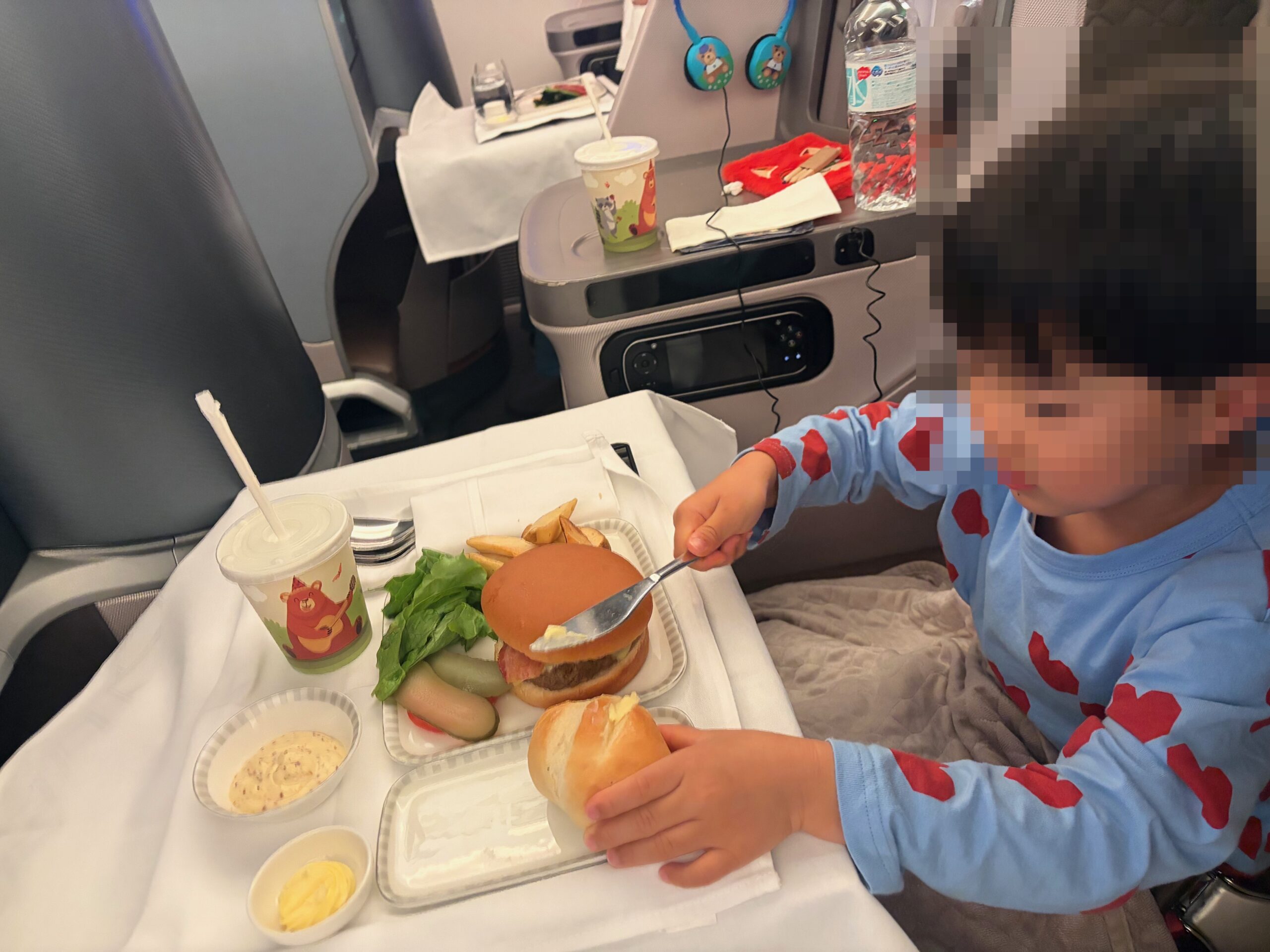 シンガポール航空機内食 和牛ハンバーガー